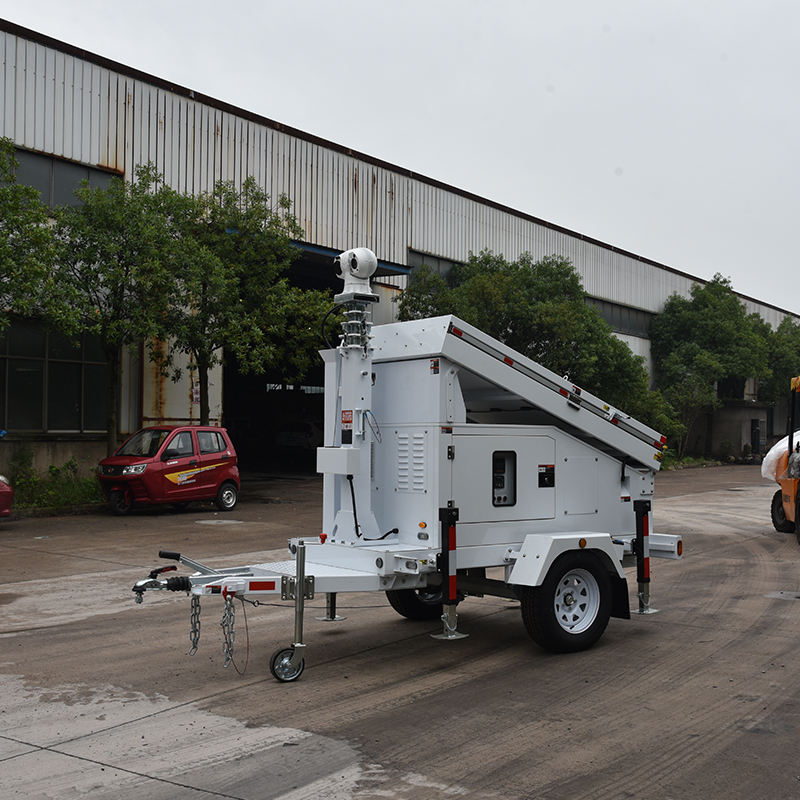 移動太陽CCTV系統攝像頭拖車戶外
